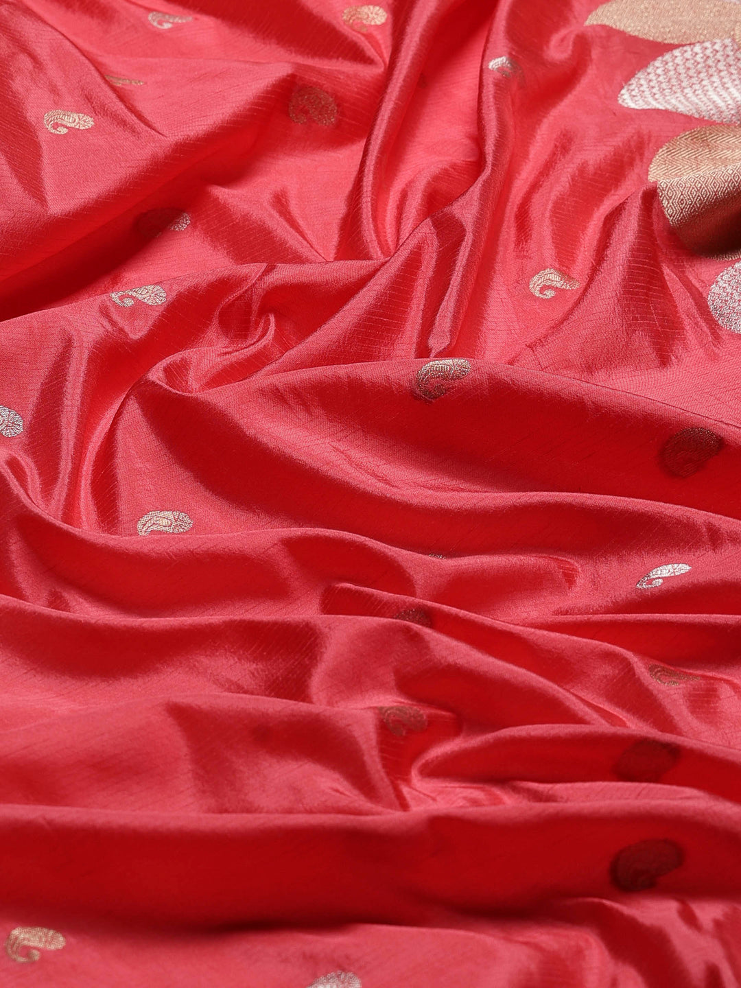 Pink Woven Design Art Silk Saree