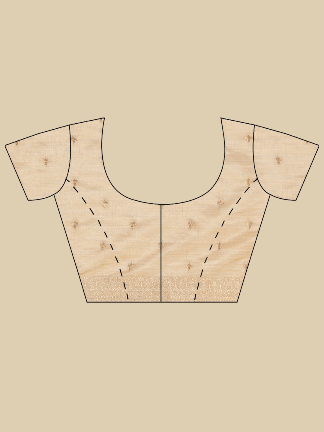 Beige Woven Design Art Silk Saree