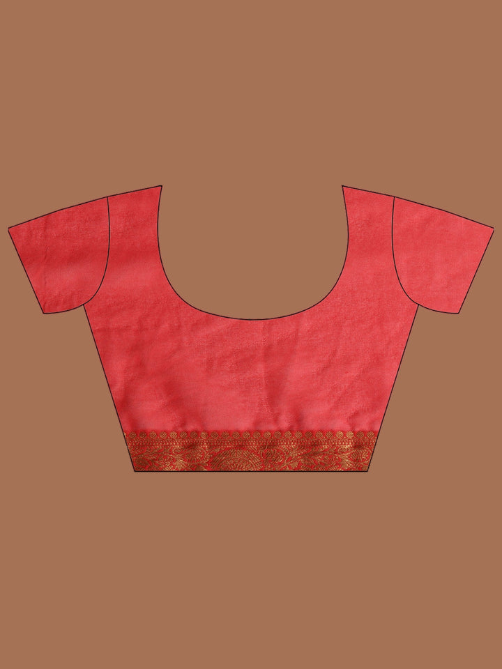 Red Embroidered Georgette Saree