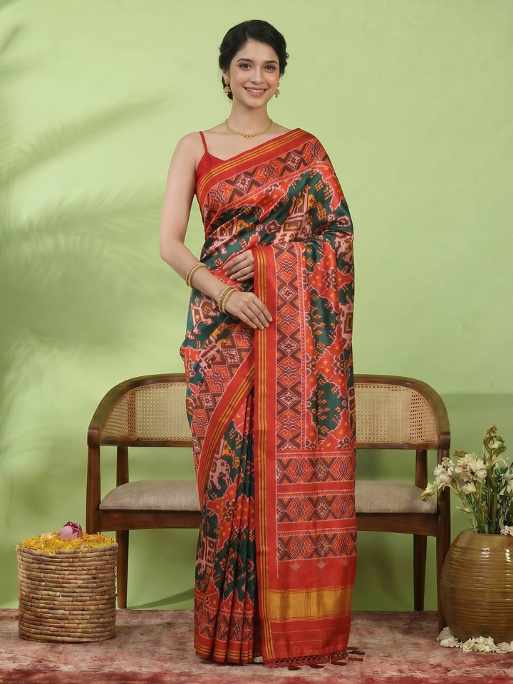 Patola Printed Art Silk Saree