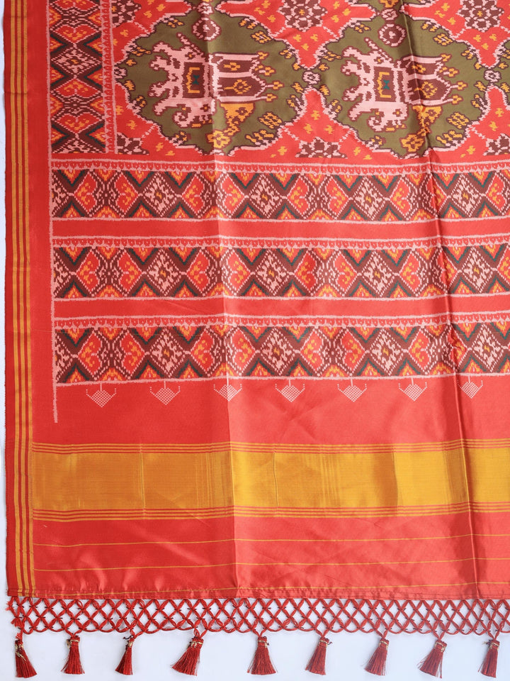 Patola Printed Art Silk Saree