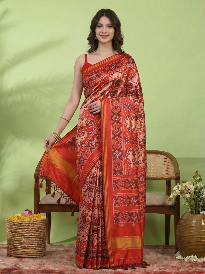 Patola Printed Art Silk Saree