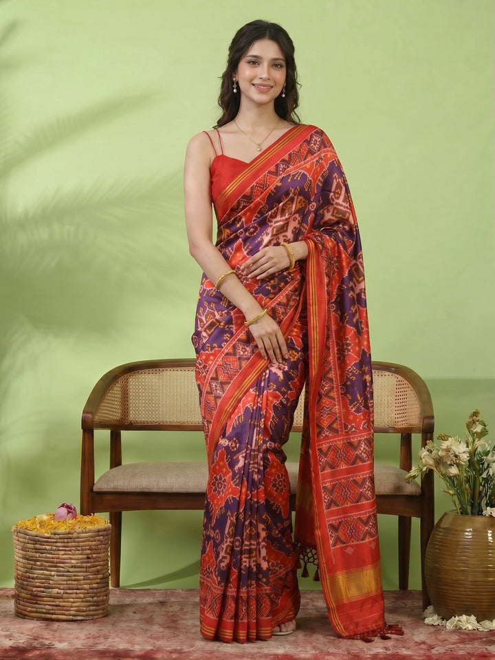 Patola Printed Art Silk Saree