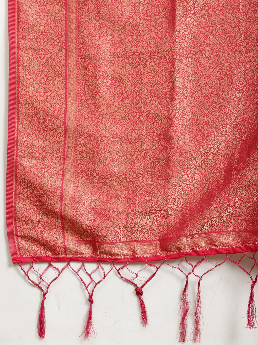 Polka Dot Woven Booti Crepe Saree