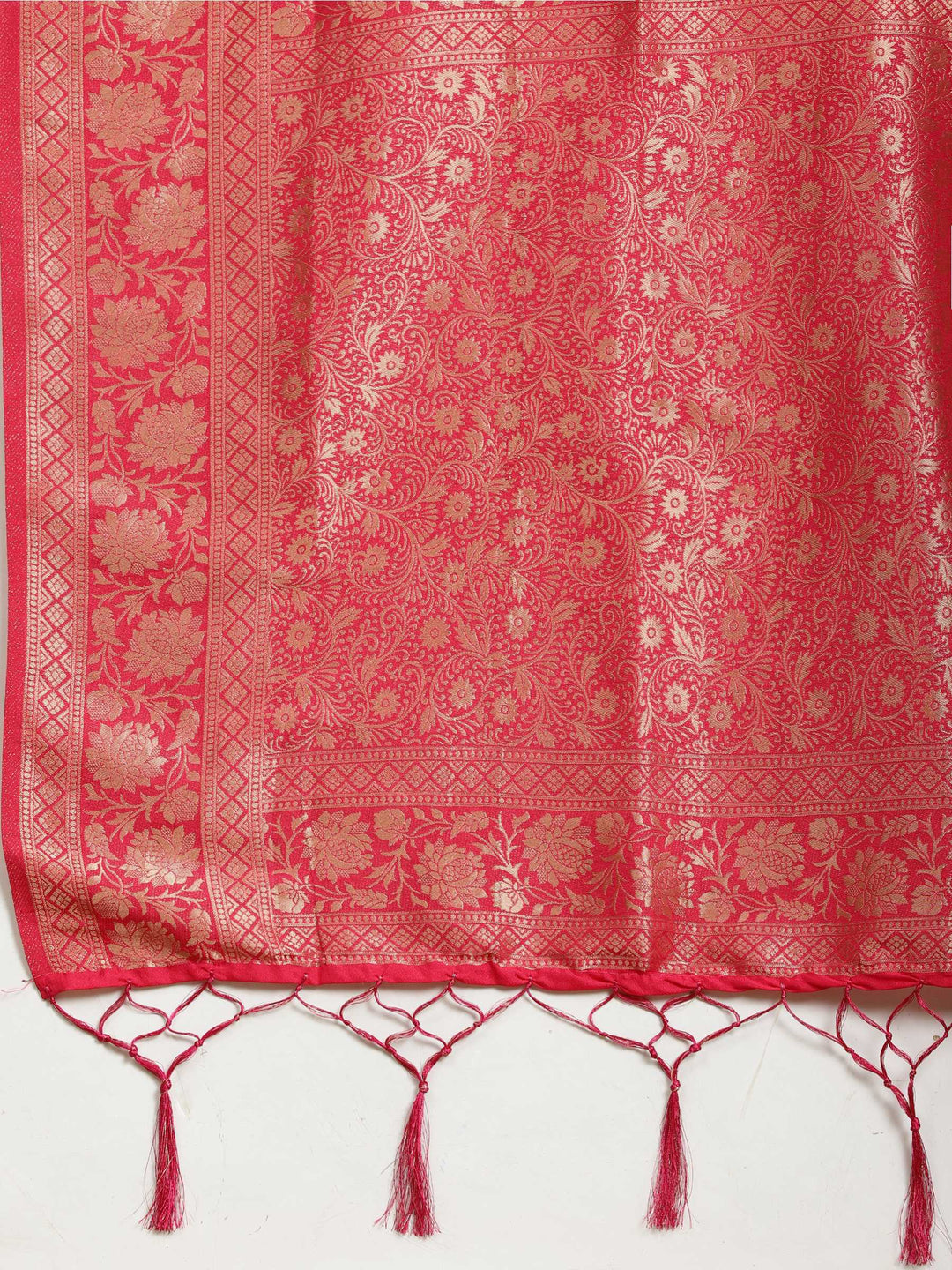 Zari Booti Woven  Crepe Saree