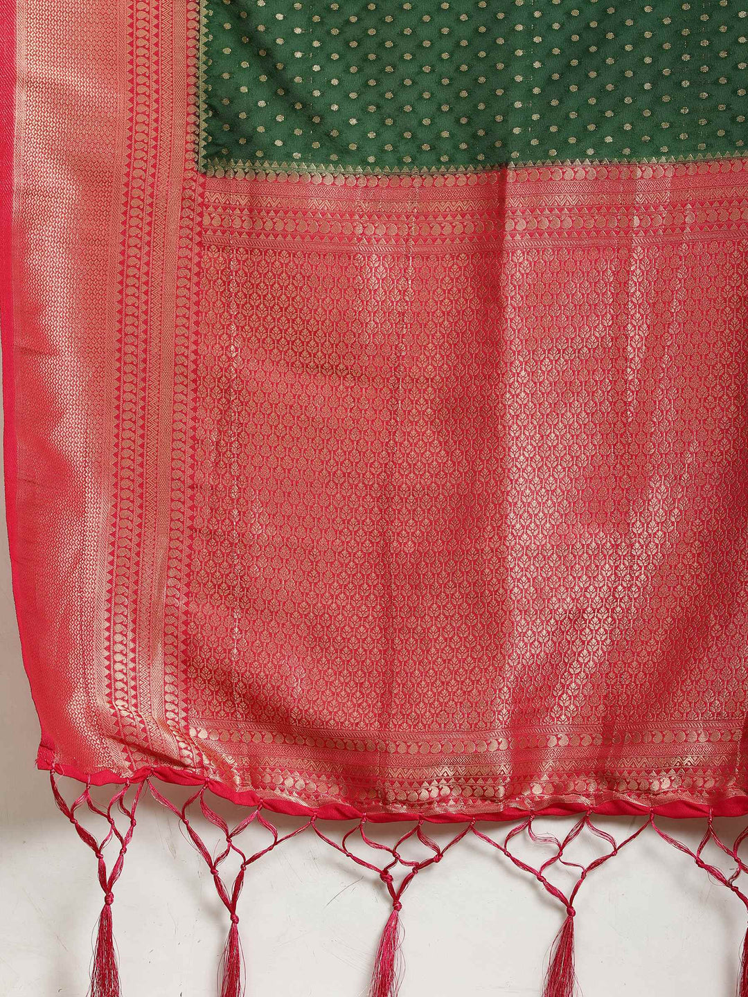 Zari Booti Woven  Crepe Saree