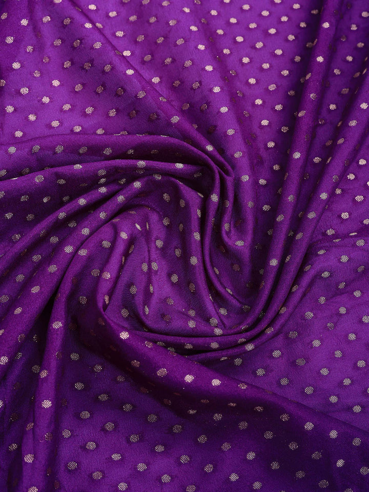 Zari Booti Woven  Crepe Saree