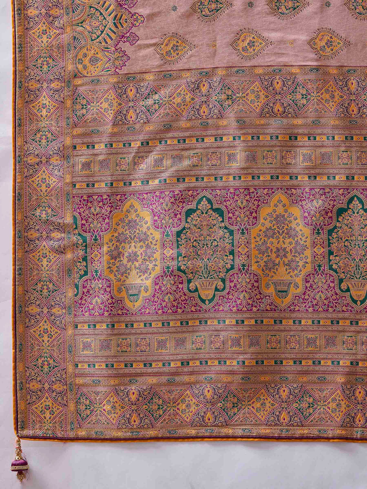 Lavender Art Silk Woven Saree