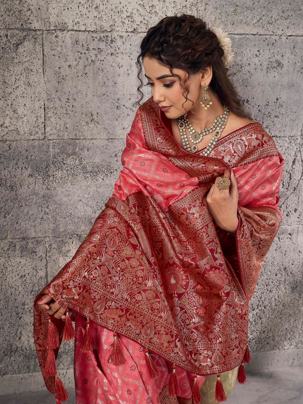 Gazari Banarasi Silk Woven Saree