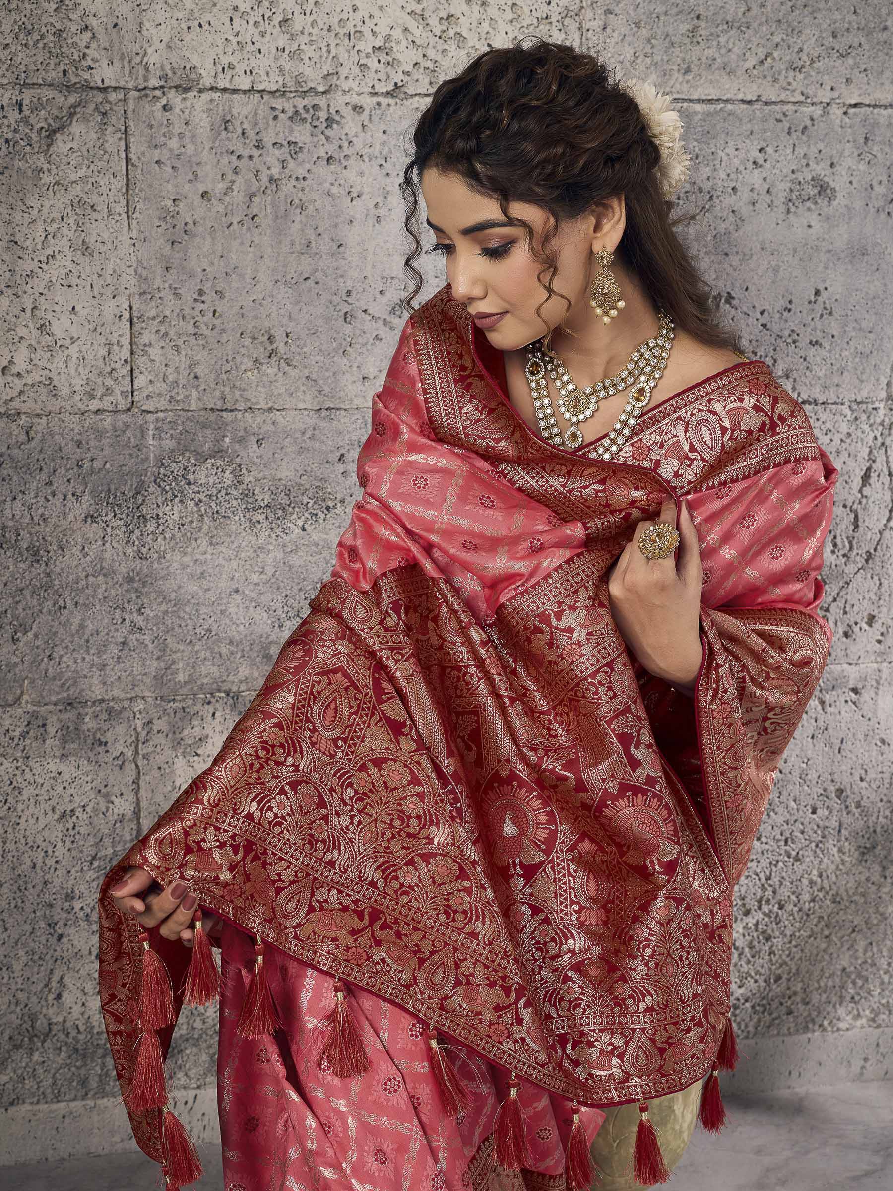 Gazari Banarasi Silk Woven Saree