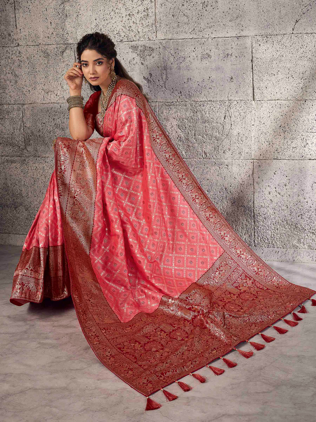 Gazari Banarasi Silk Woven Saree