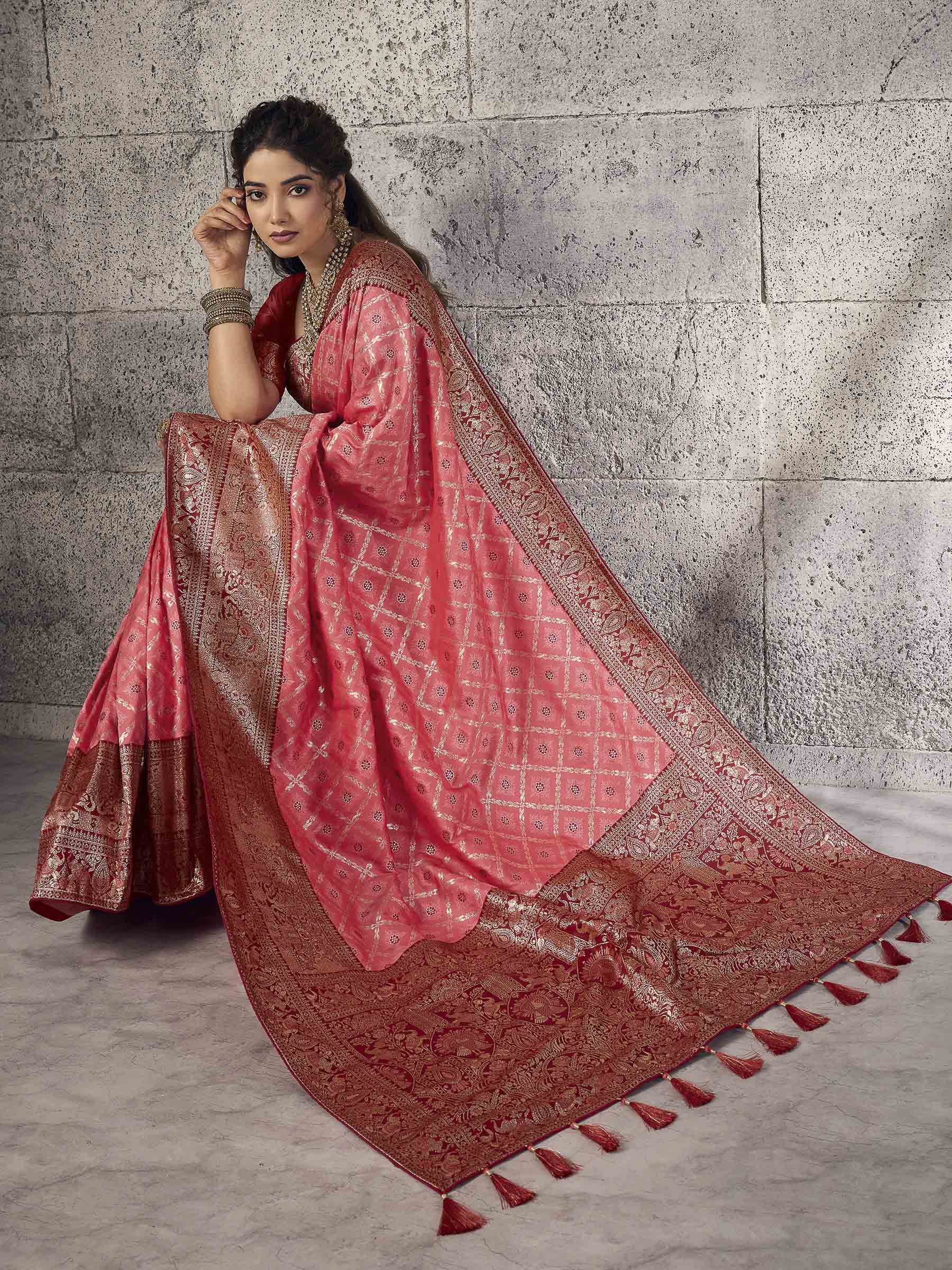 Gazari Banarasi Silk Woven Saree