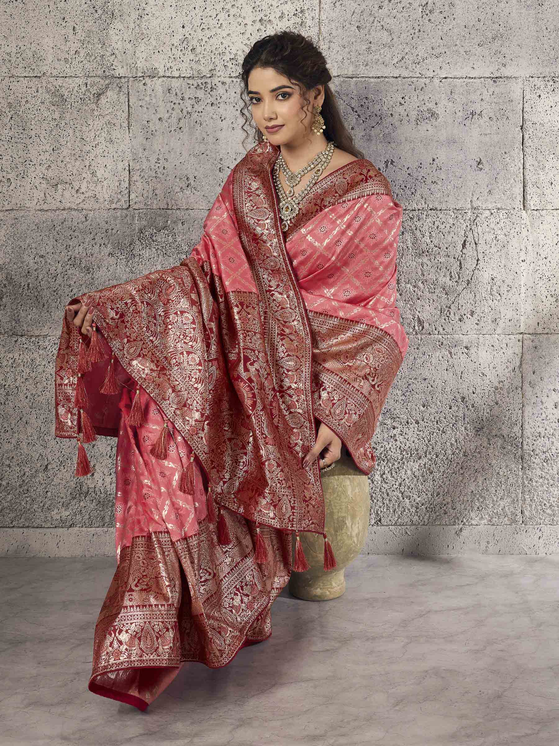Gazari Banarasi Silk Woven Saree
