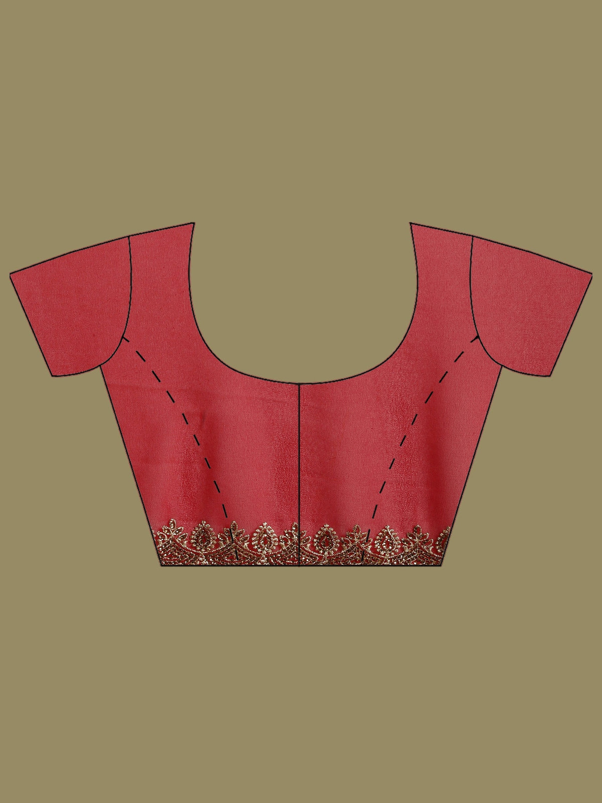 Red Embroidered Georgette Saree