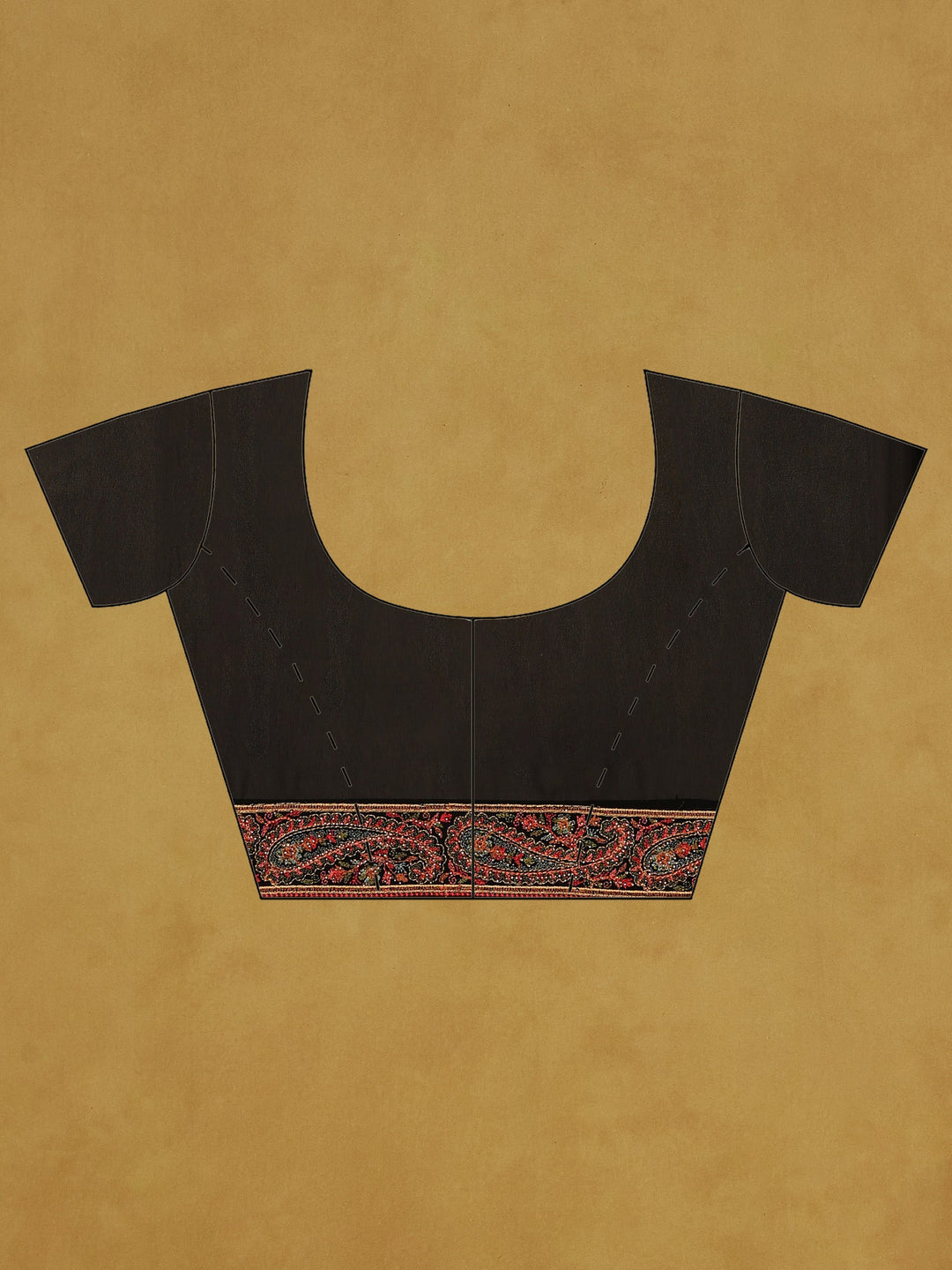 Black Embroidered Georgette Saree