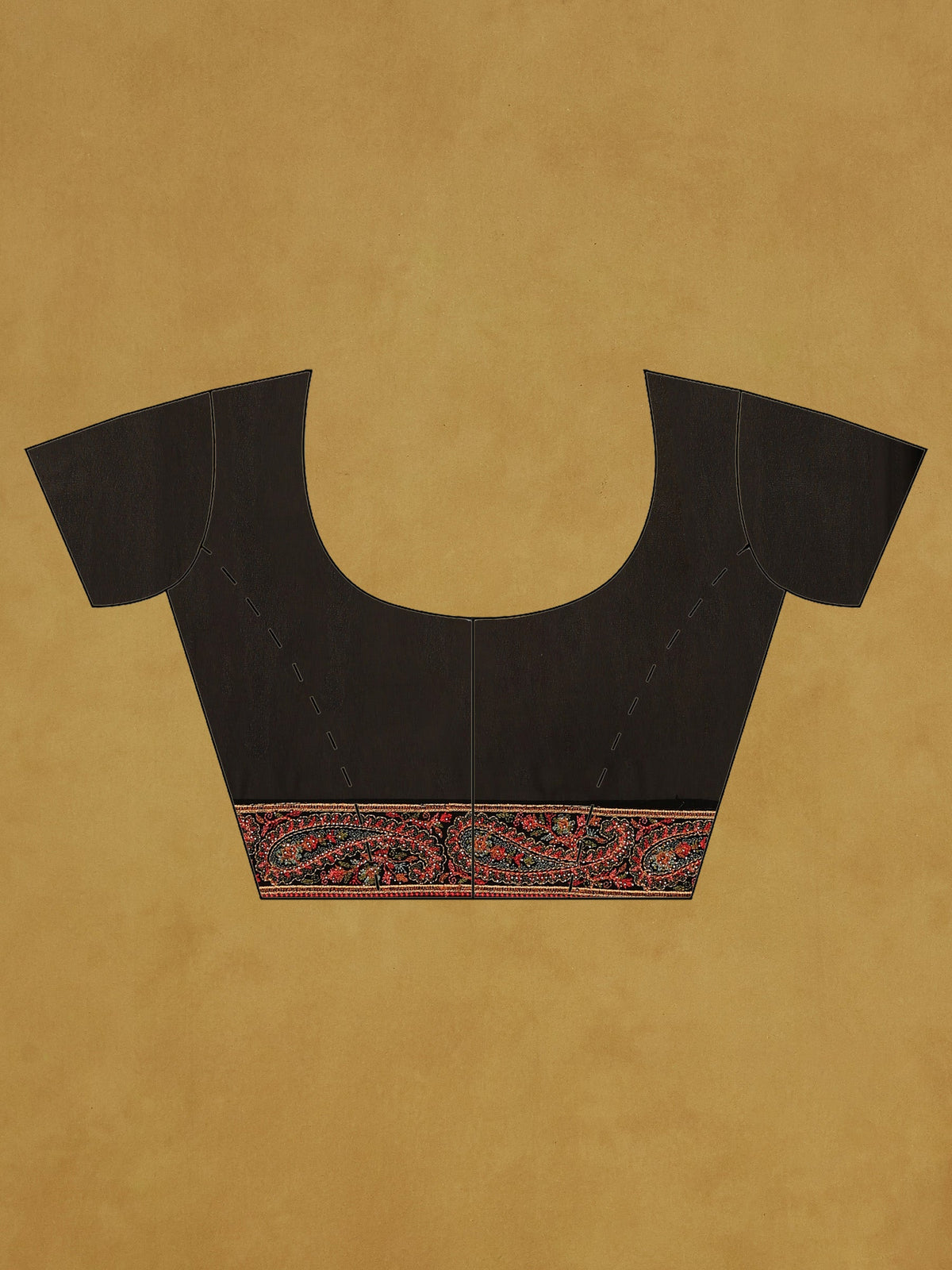 Black Embroidered Georgette Saree
