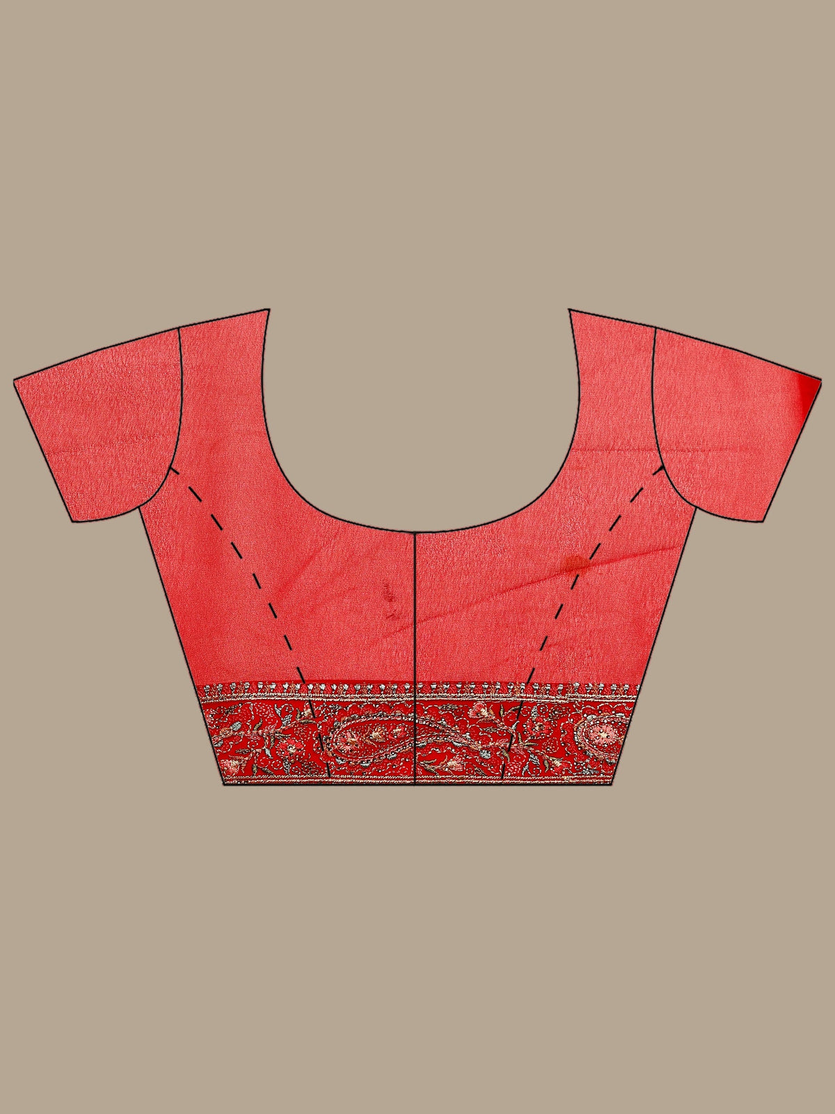 Red Embroidered Georgette Saree
