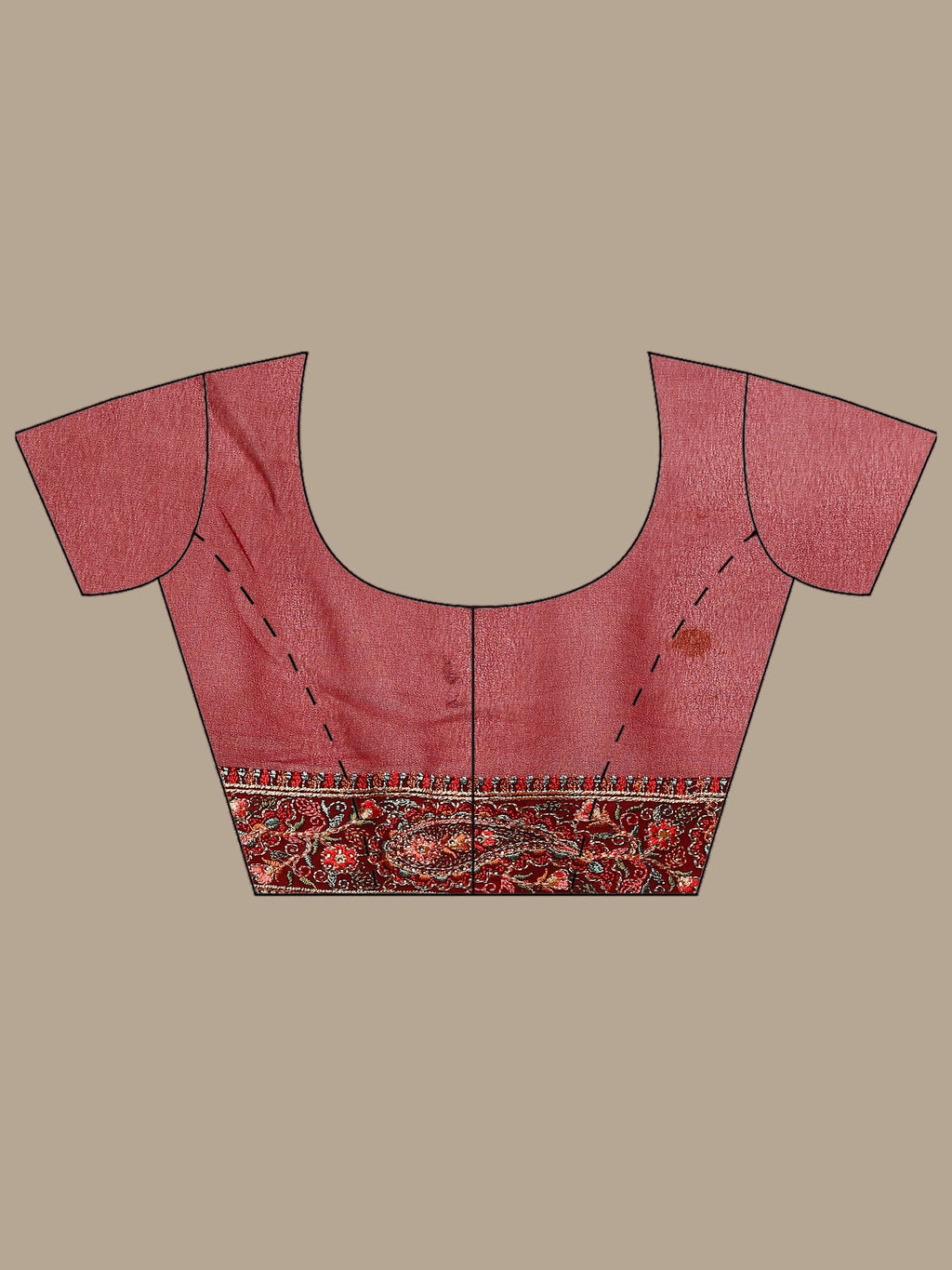 Wine Embroidered Georgette Saree