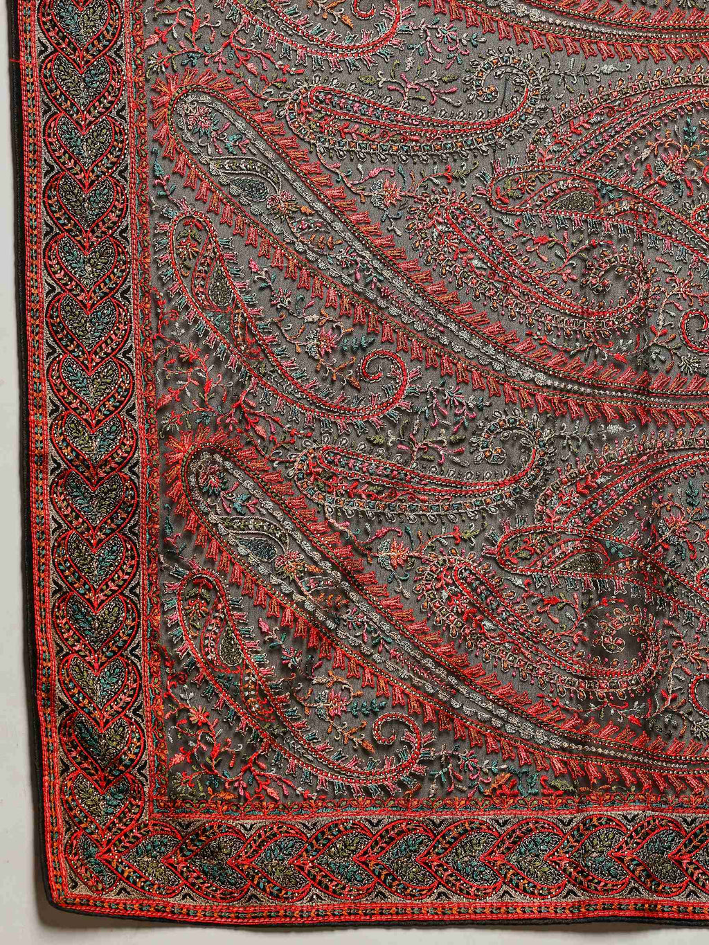 Black Embroidered Georgette Saree