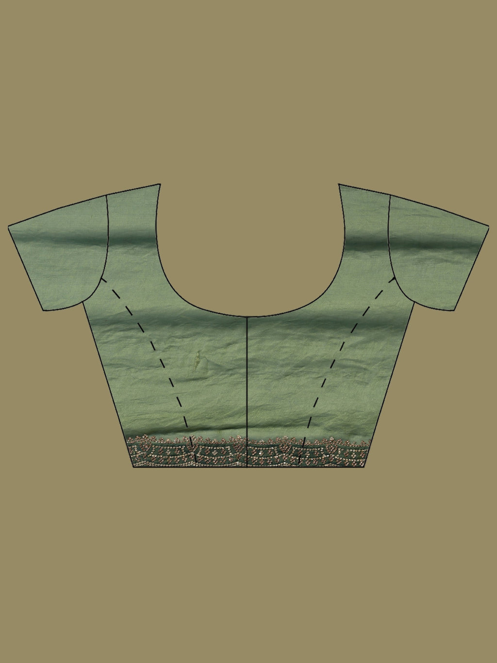 Green Embroidered Organza Saree