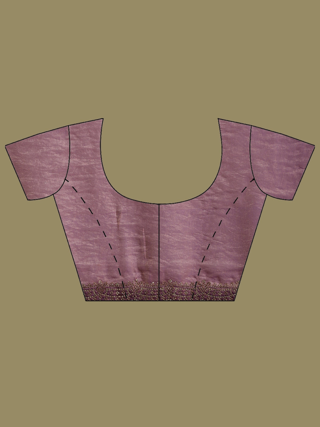 Lavender Embroidered Organza Saree
