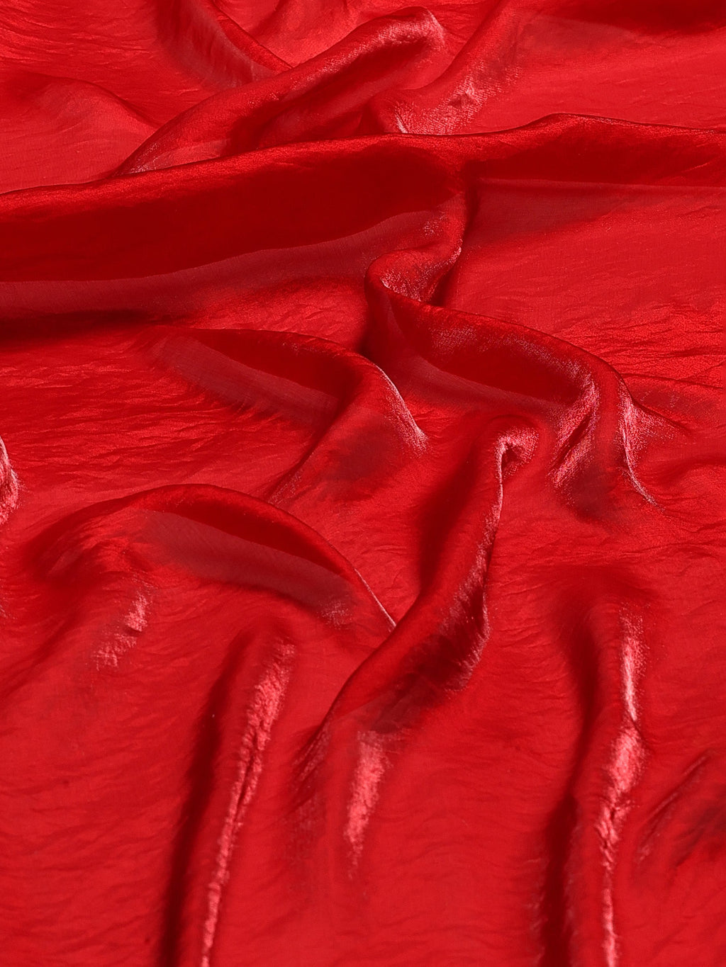 Red Embroidered Organza Saree
