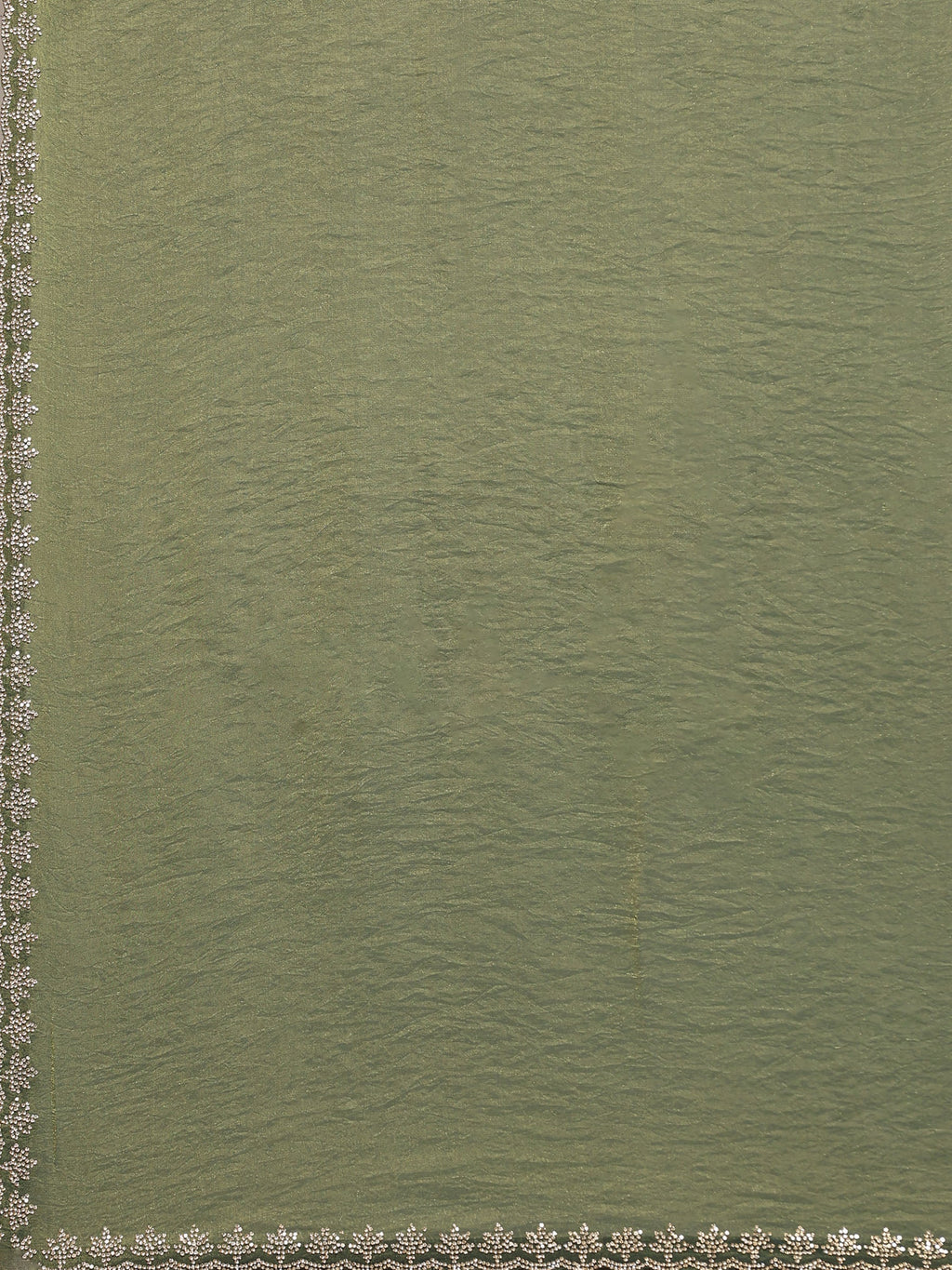 Green Embroidered Tissue Saree