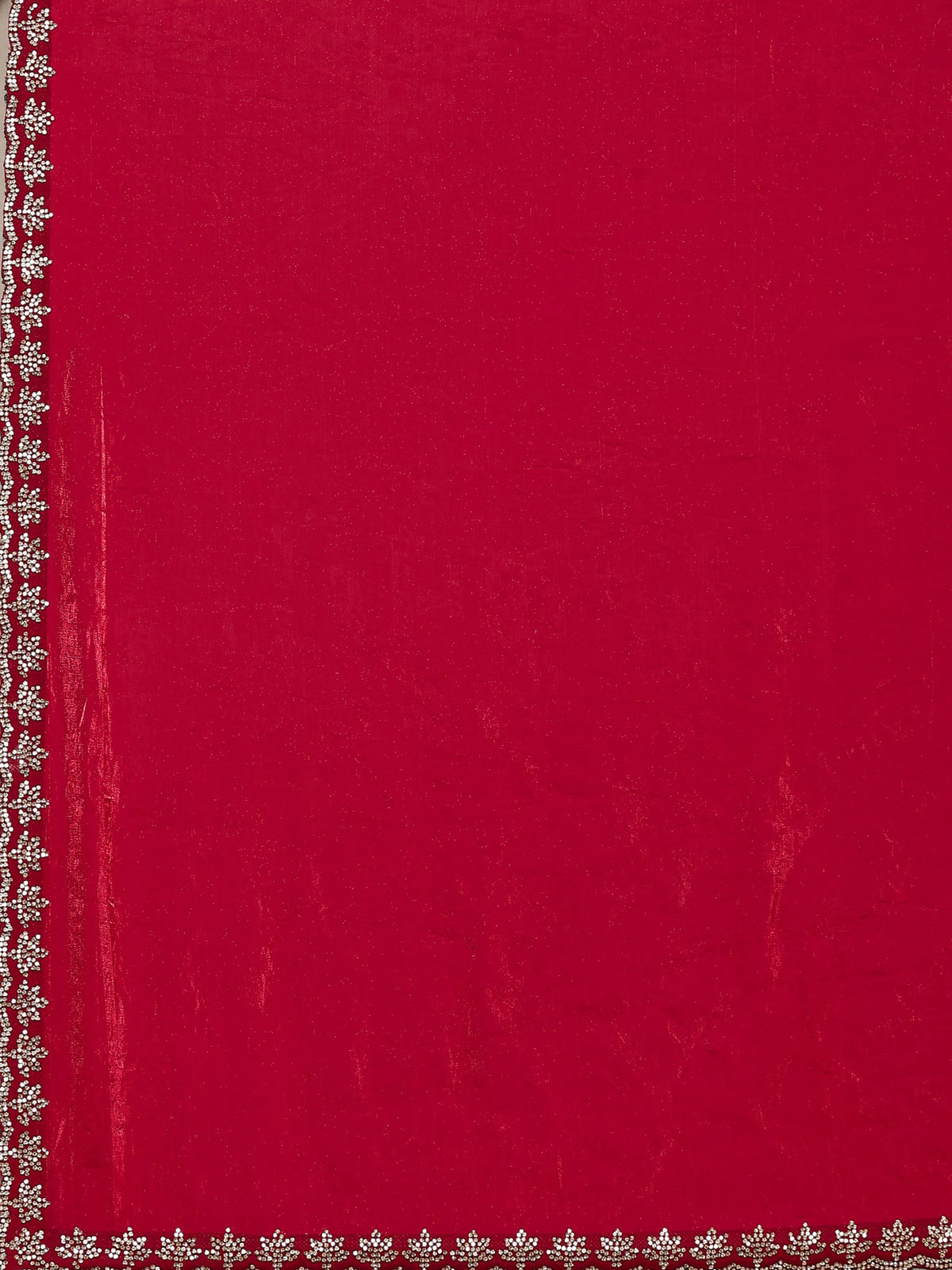 Rani Embroidered Tissue Saree
