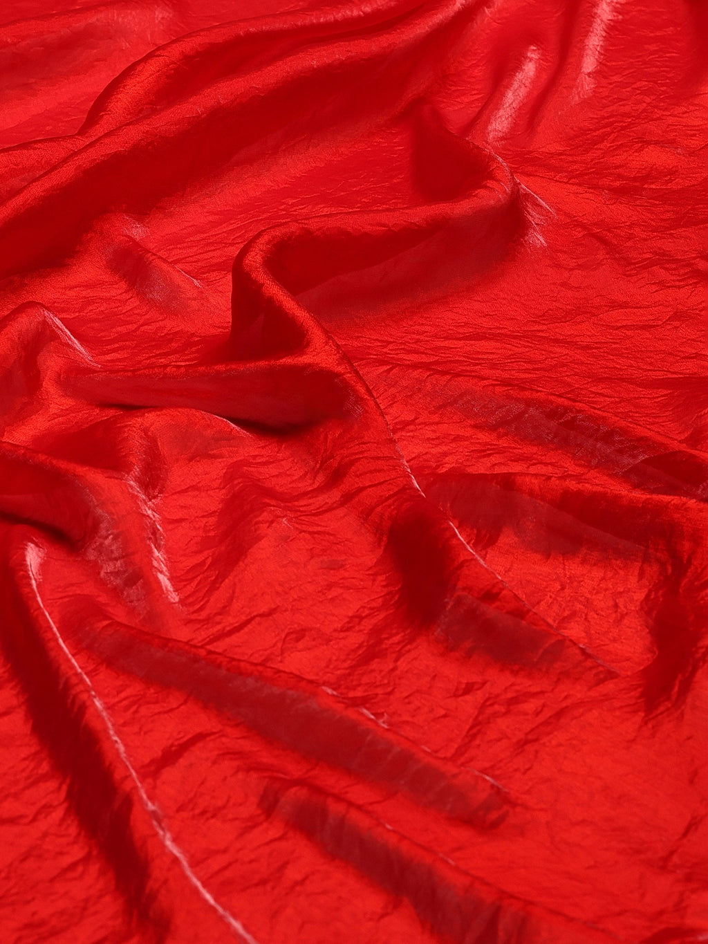 Red Embroidered Tissue Saree