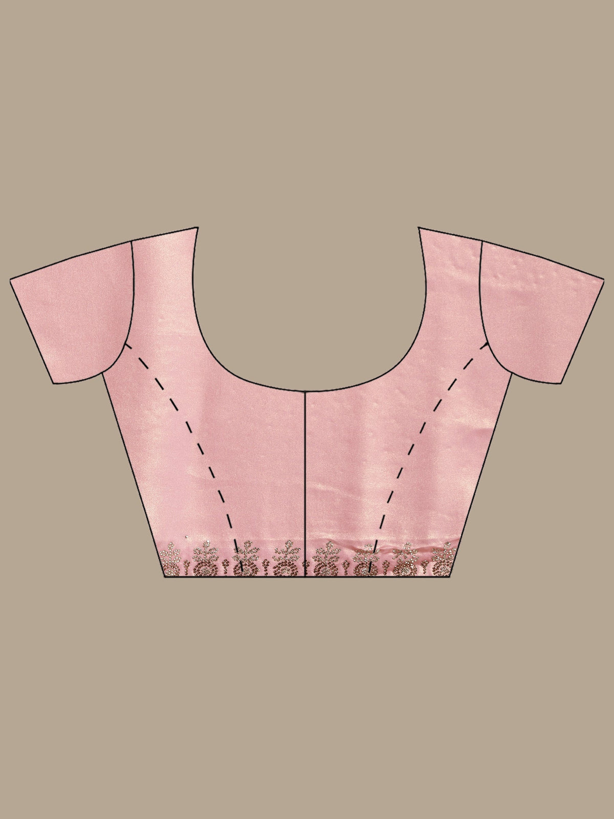Pink Embroidered Tissue Saree