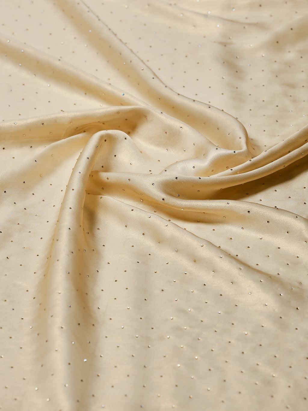 Beige Embroidered Tissue Saree