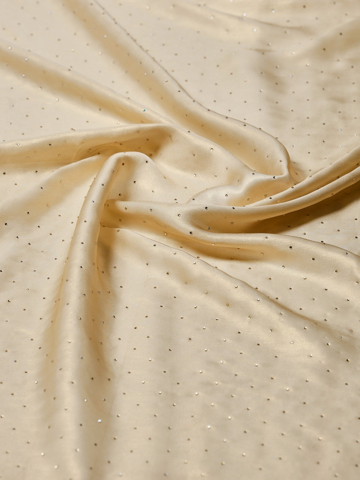 Beige Embroidered Tissue Saree