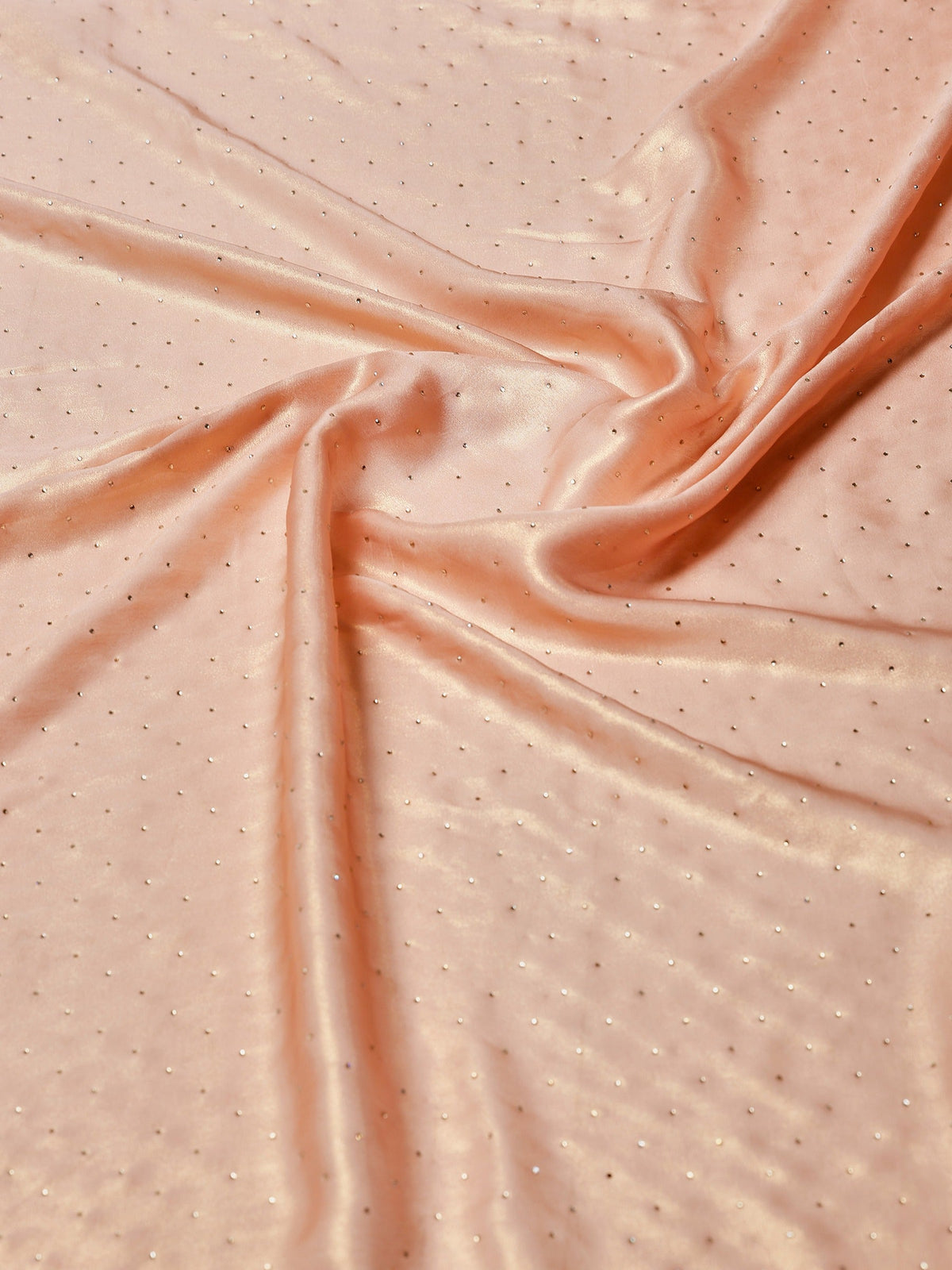 Peach Embroidered Tissue Saree