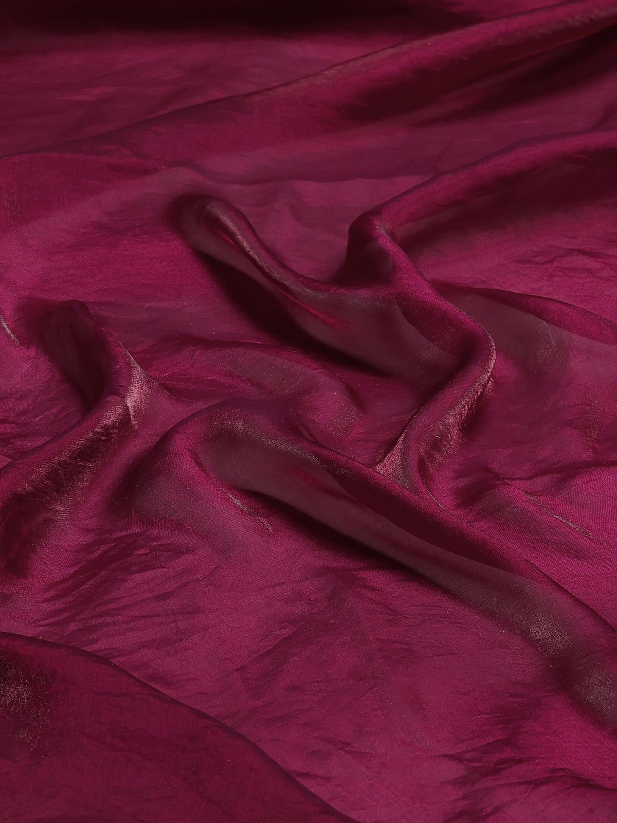 Magenta Embroidered Tissue Saree