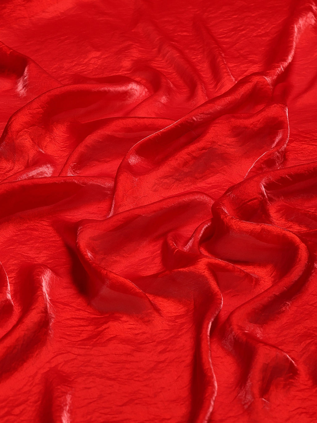 Red Embroidered Tissue Saree