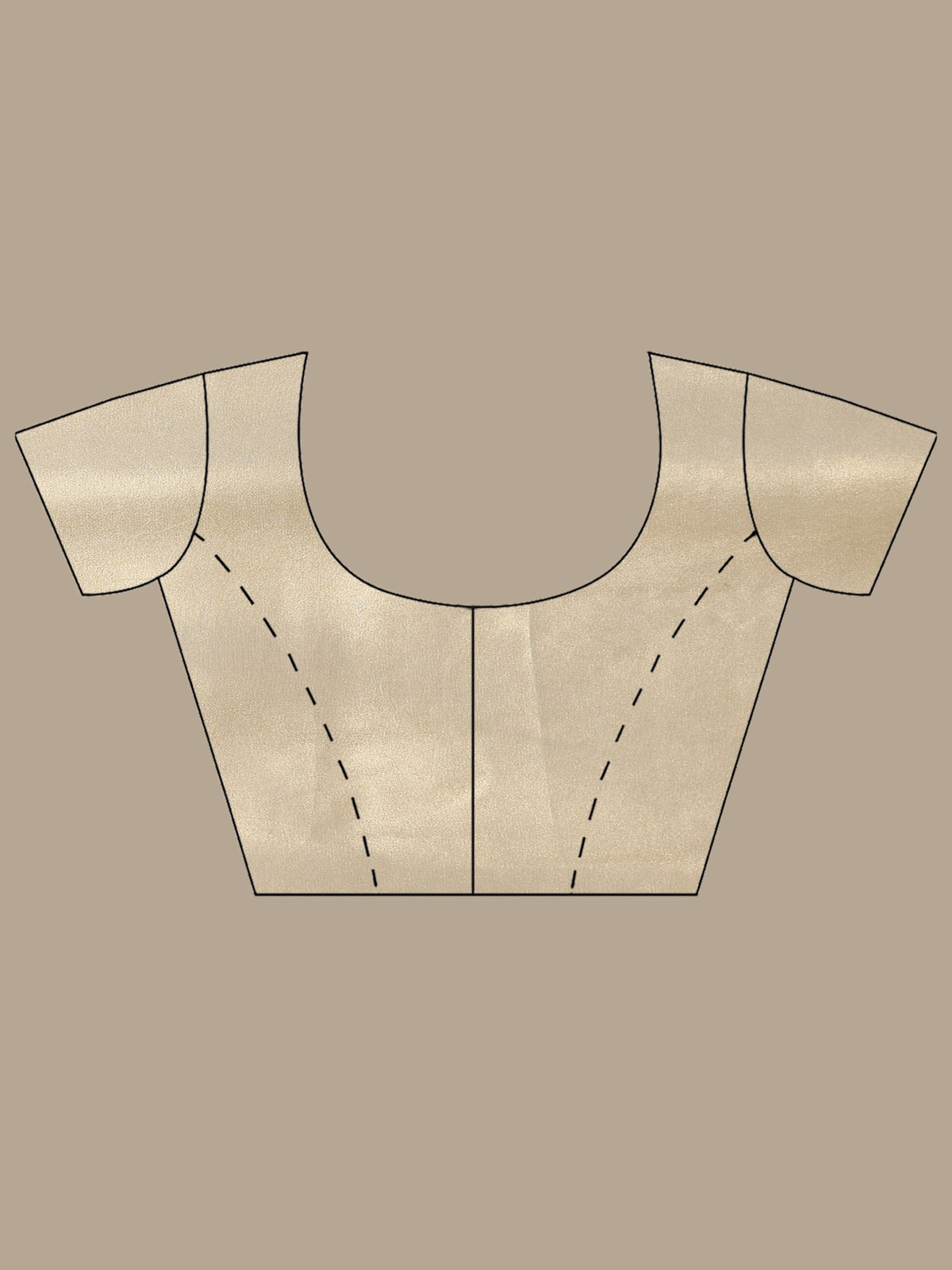 Beige Embroidered Tissue Saree