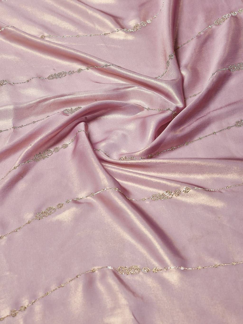 Lavender Embroidered Tissue Saree