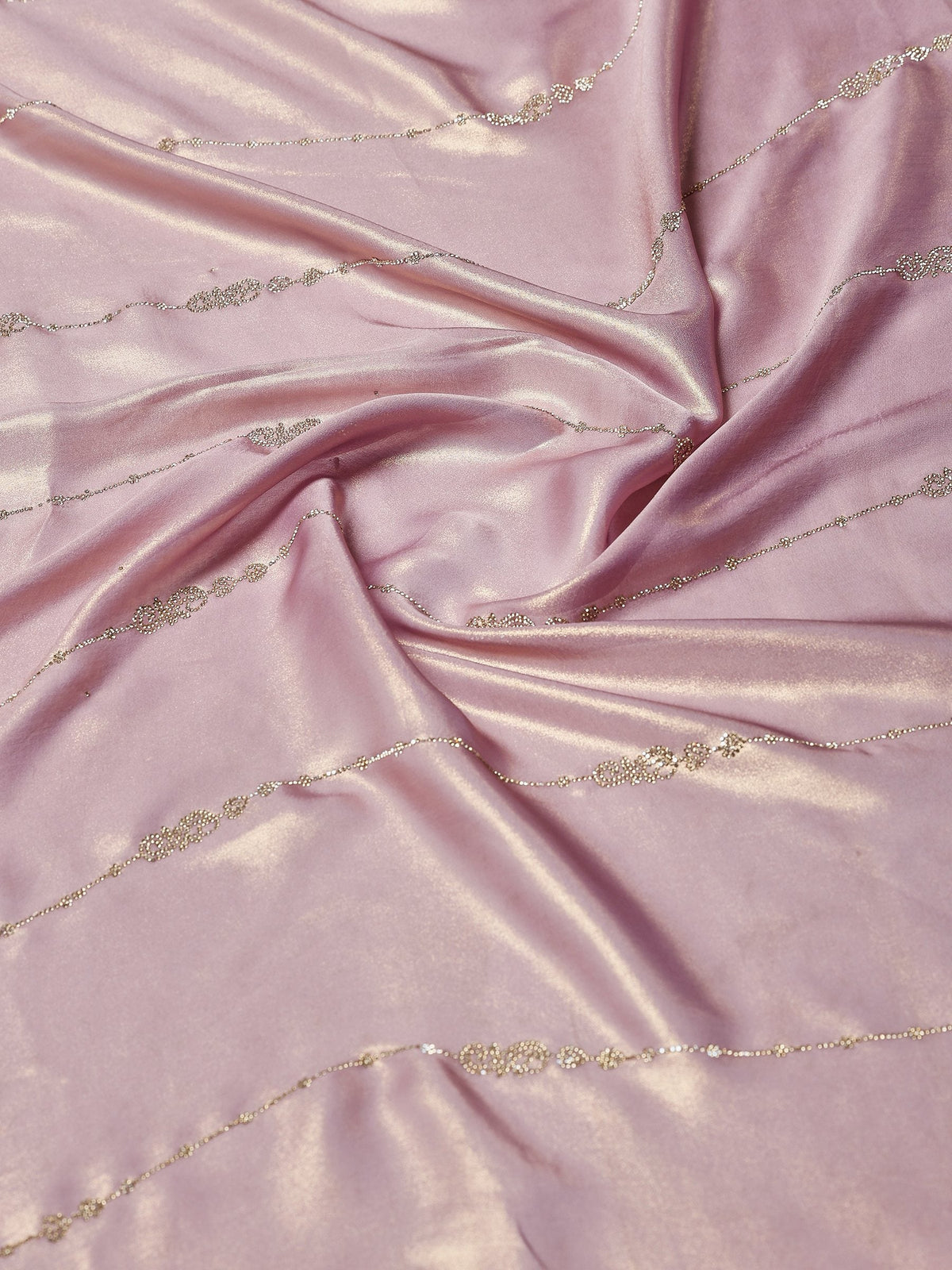 Lavender Embroidered Tissue Saree