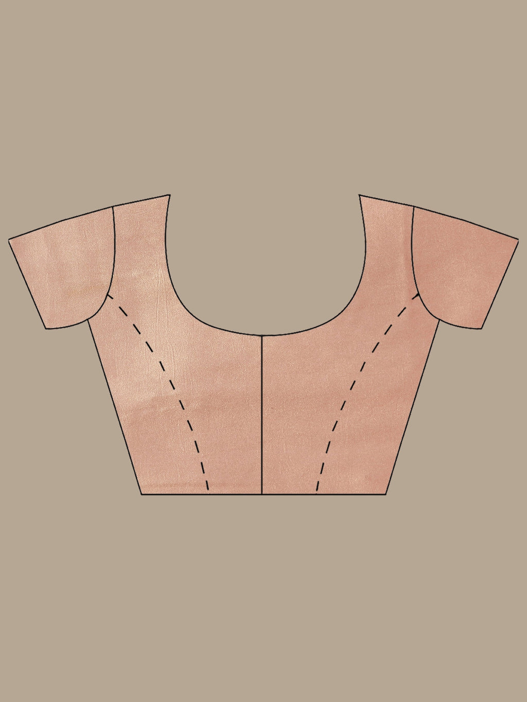 Peach Embroidered Tissue Saree