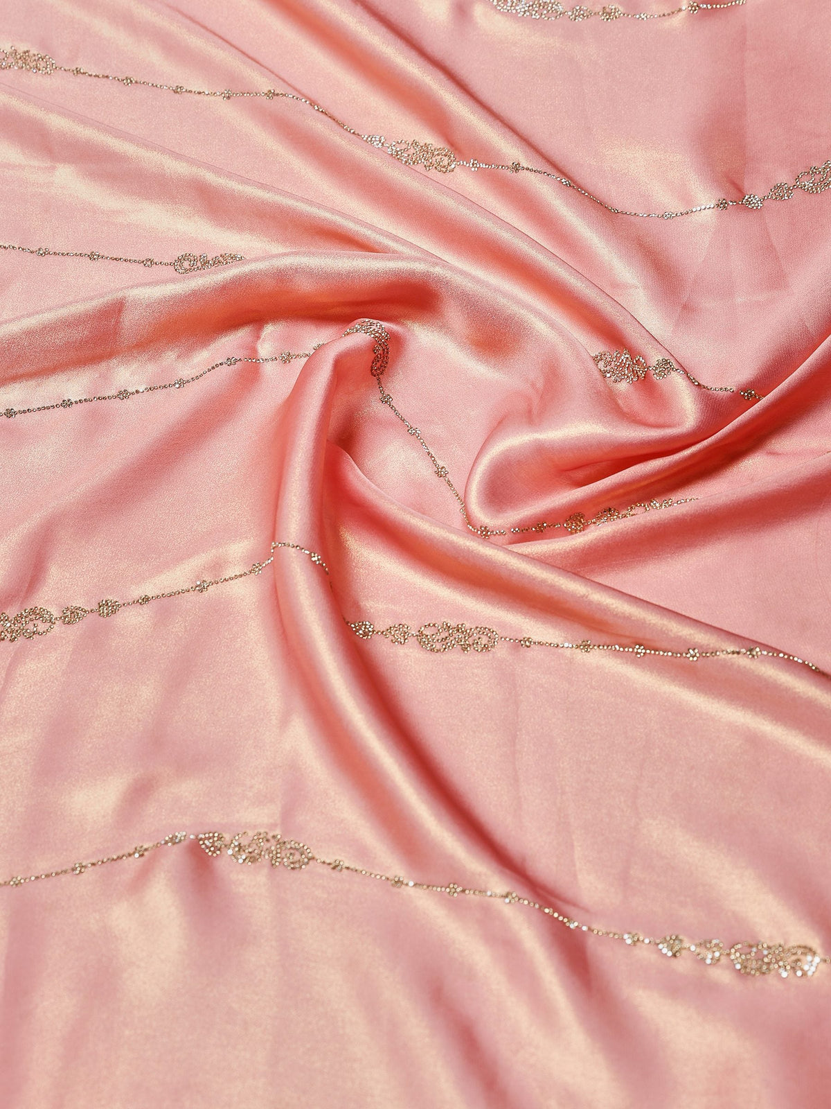 Pink Embroidered Tissue Saree