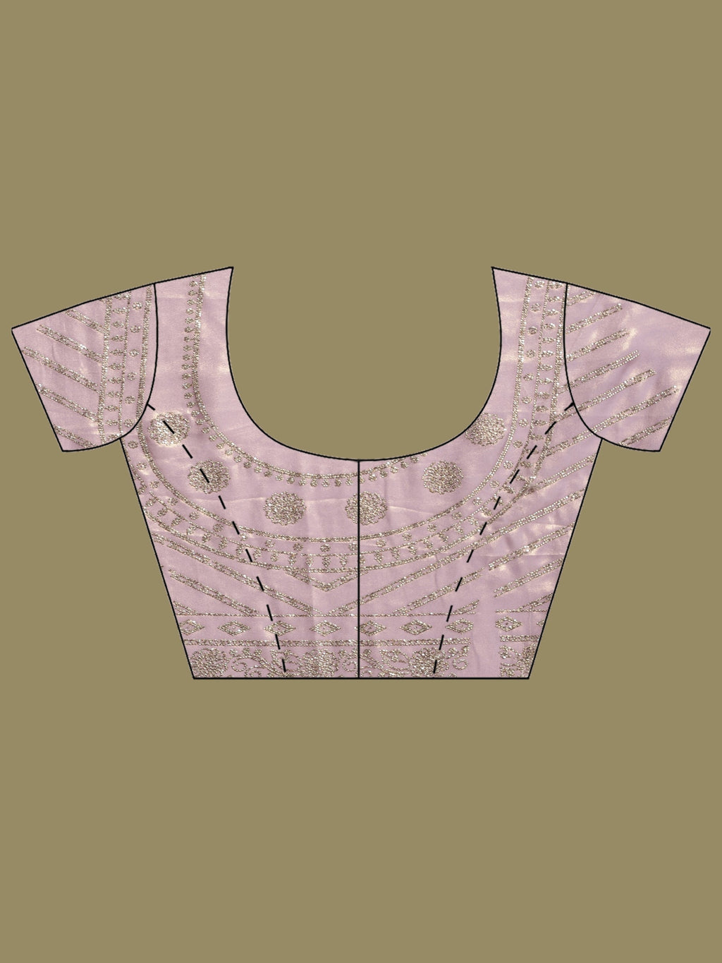 Lavender Embroidered Tissue Saree