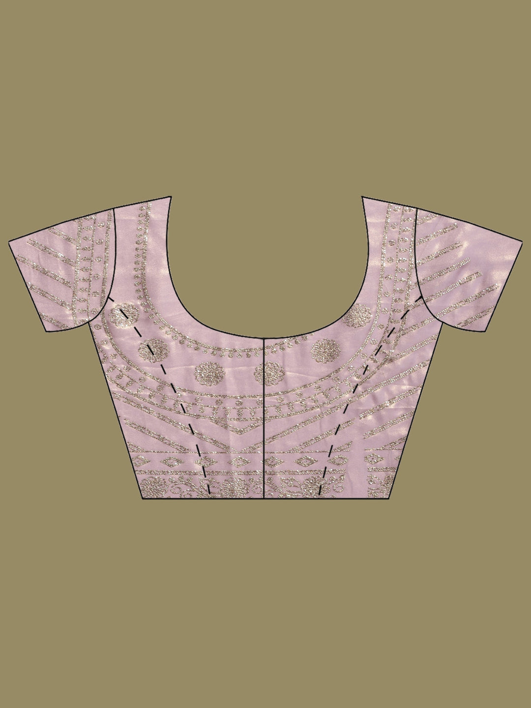 Lavender Embroidered Tissue Saree