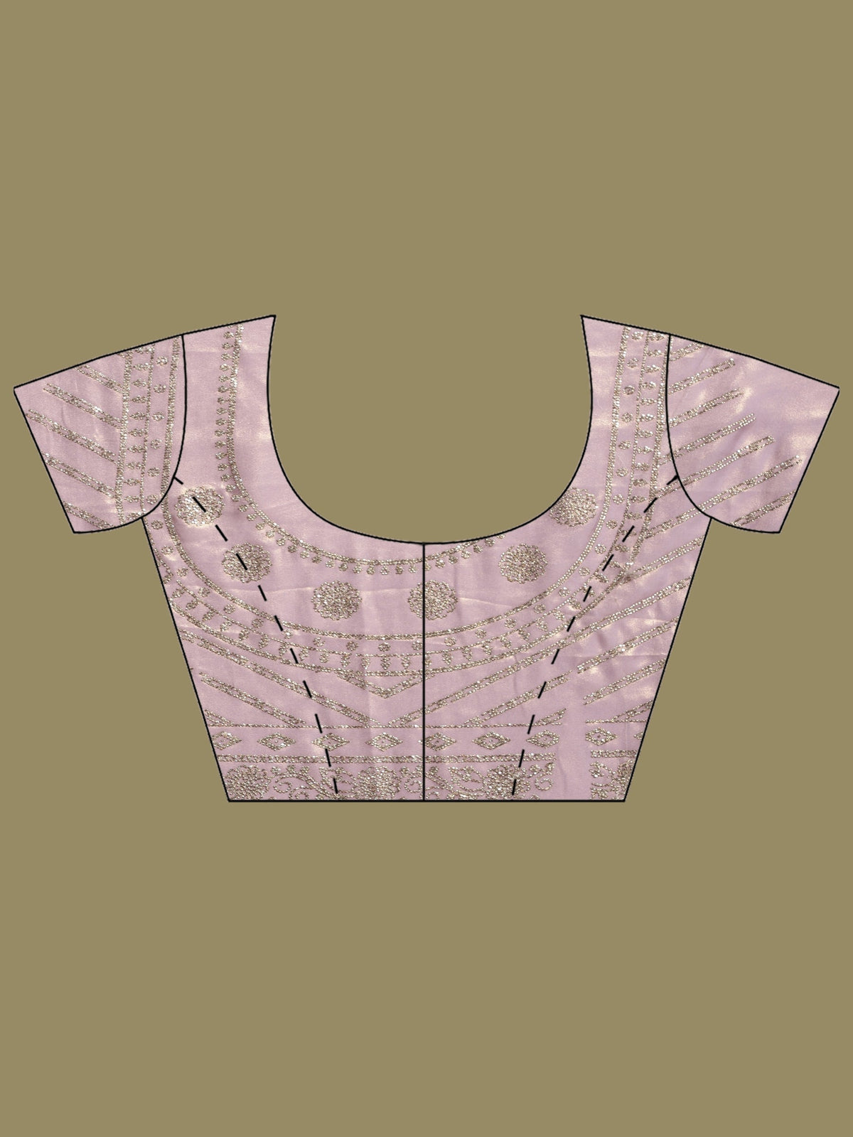 Lavender Embroidered Tissue Saree