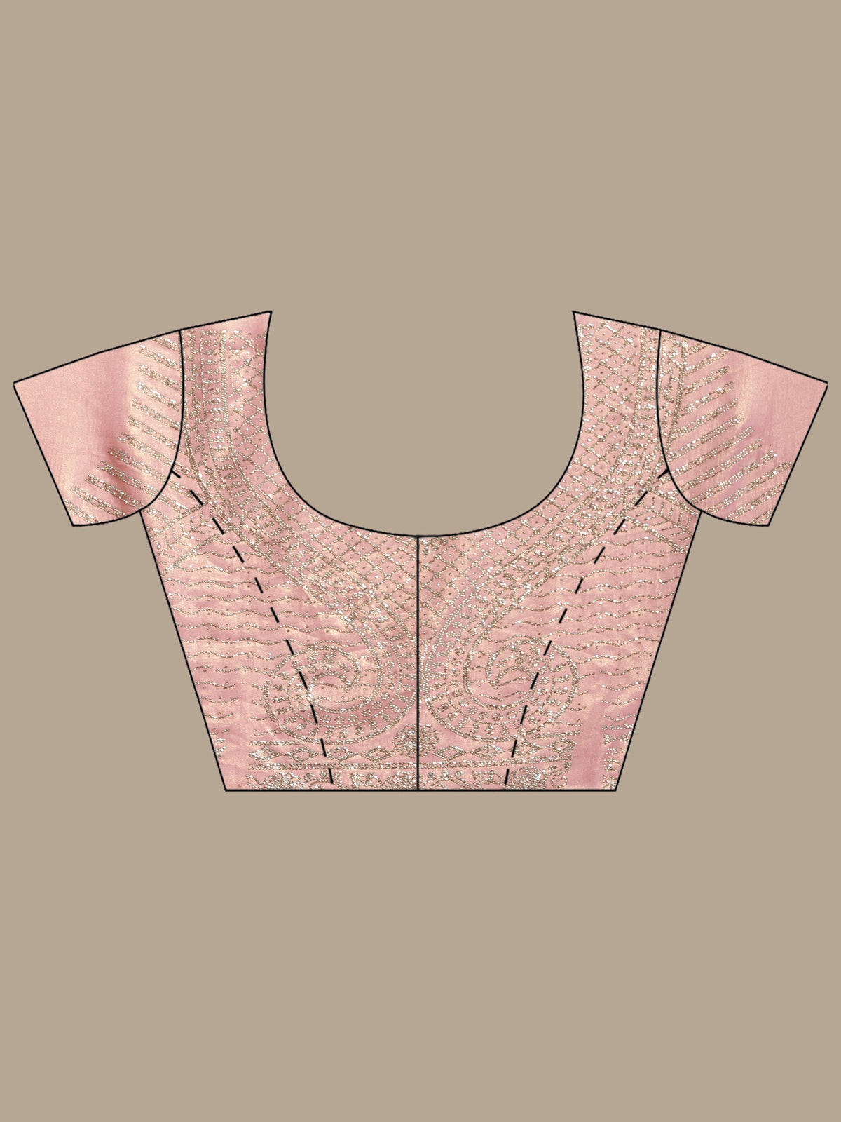 Pink Embroidered Tissue Saree