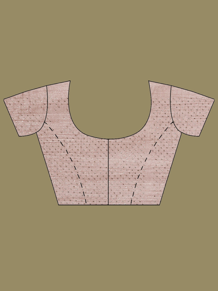Onion Pink Embroidered Tissue Saree