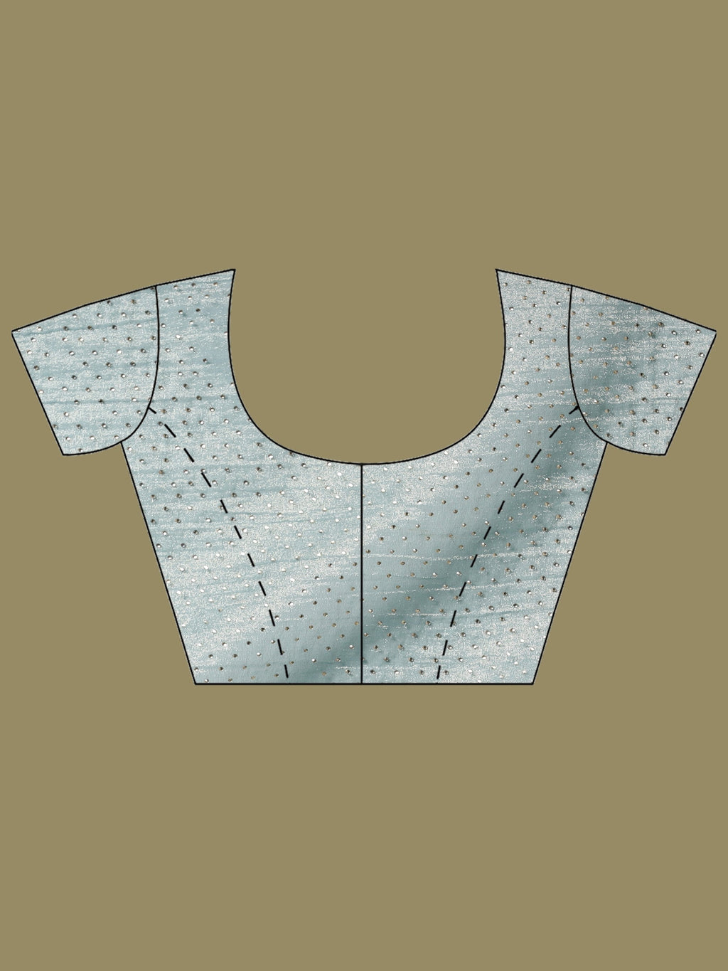 Teal Blue Embroidered Tissue Saree