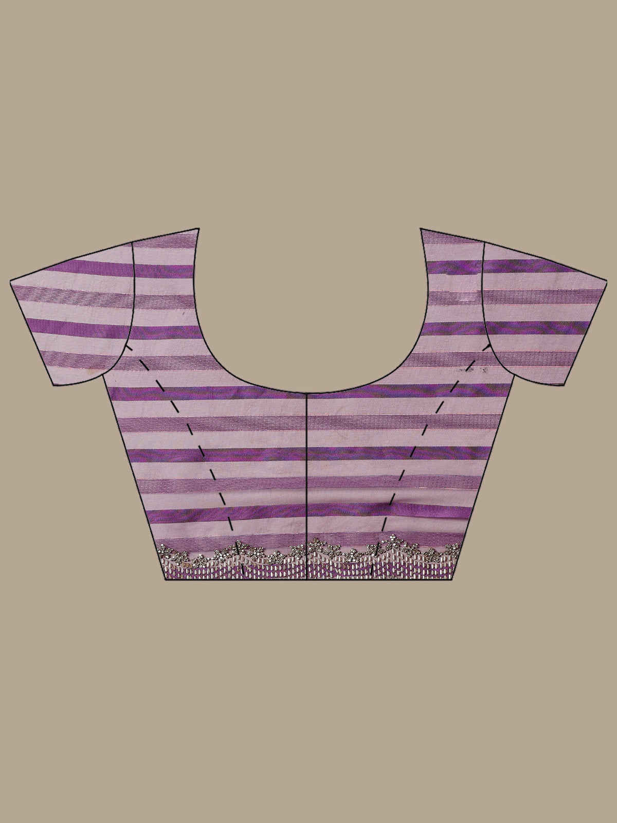 Purple Embroidered Organza Saree