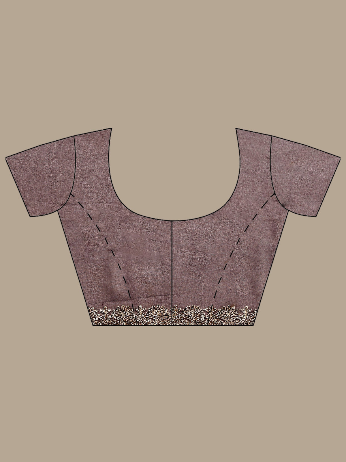 Purple Embroidered Georgette Saree