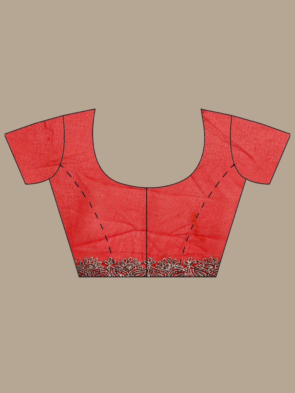 Red Embroidered Georgette Saree
