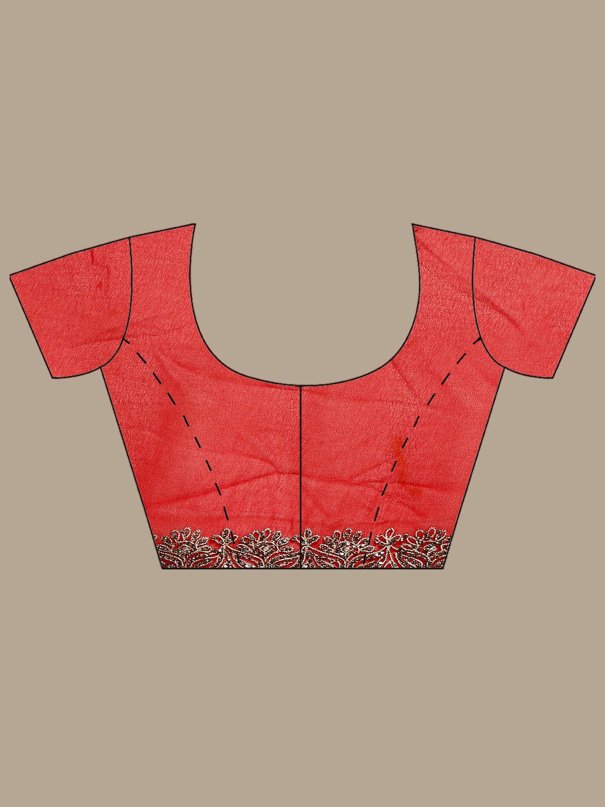Red Embroidered Georgette Saree